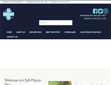 Tablet Screenshot of clubphysioplus.com